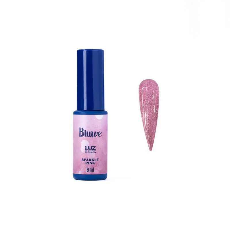 Bluwe Esmalte em Gel Sparkle Pink Coleção Luz 6ml - Loja Maganda