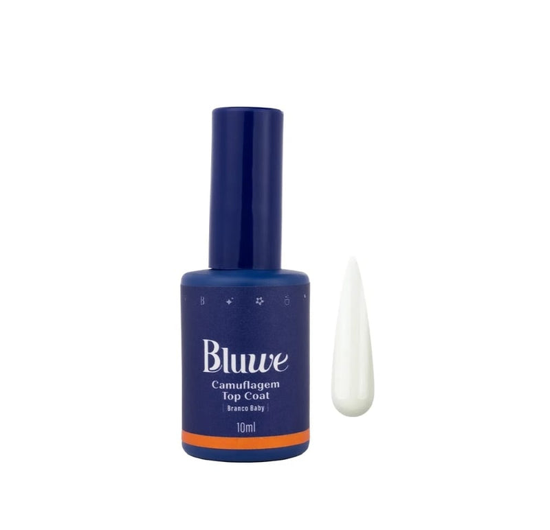 Bluwe Top Coat Camuflagem Branco Baby 10ml - Loja Maganda