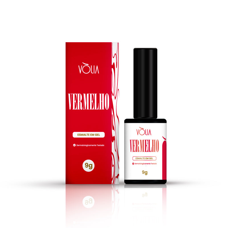 Verniz Gel - Vermelho 9gr - Loja Maganda