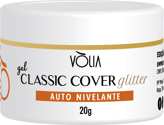 Gel Classic Cover Glitter Vòlia (24g) - Loja Maganda