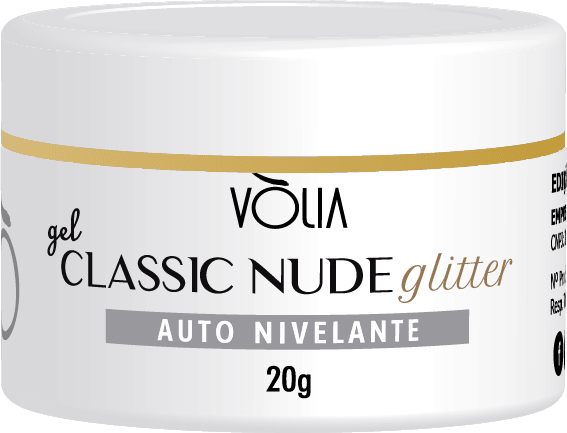 Gel Classic Nude Glitter Vòlia (24g) - Loja Maganda